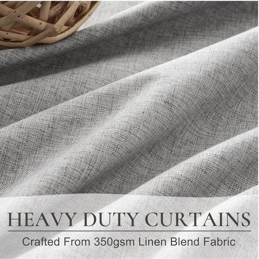 Gray Extra Long Drapes 2 Panel Pinch Pleat Curtain Blackout 108